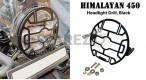 Fit For Royal Enfield New Himalayan 450 Headlight Protection Grill Black - SPAREZO